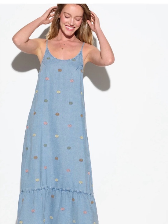 Spiritual Gangster Dresses & Skirts - NWT Spiritual Gangster chambray evil eye print maxi dress size xs